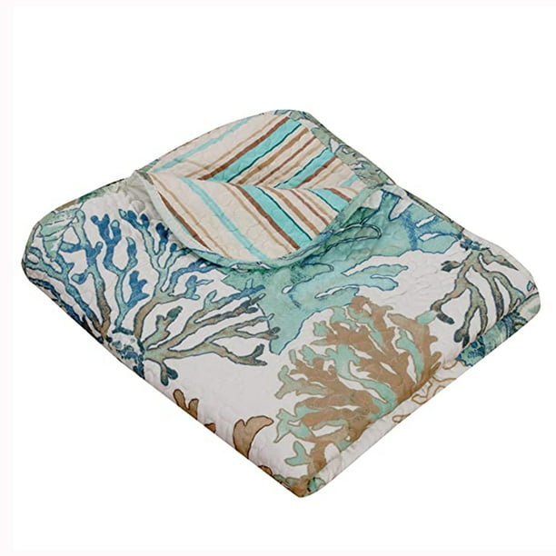 60 by 50-Inch 60 X 50 Kess InHouse Malia Shields Painterly Foliage Series 3 Pink Blue Fleece Throw Blanket 